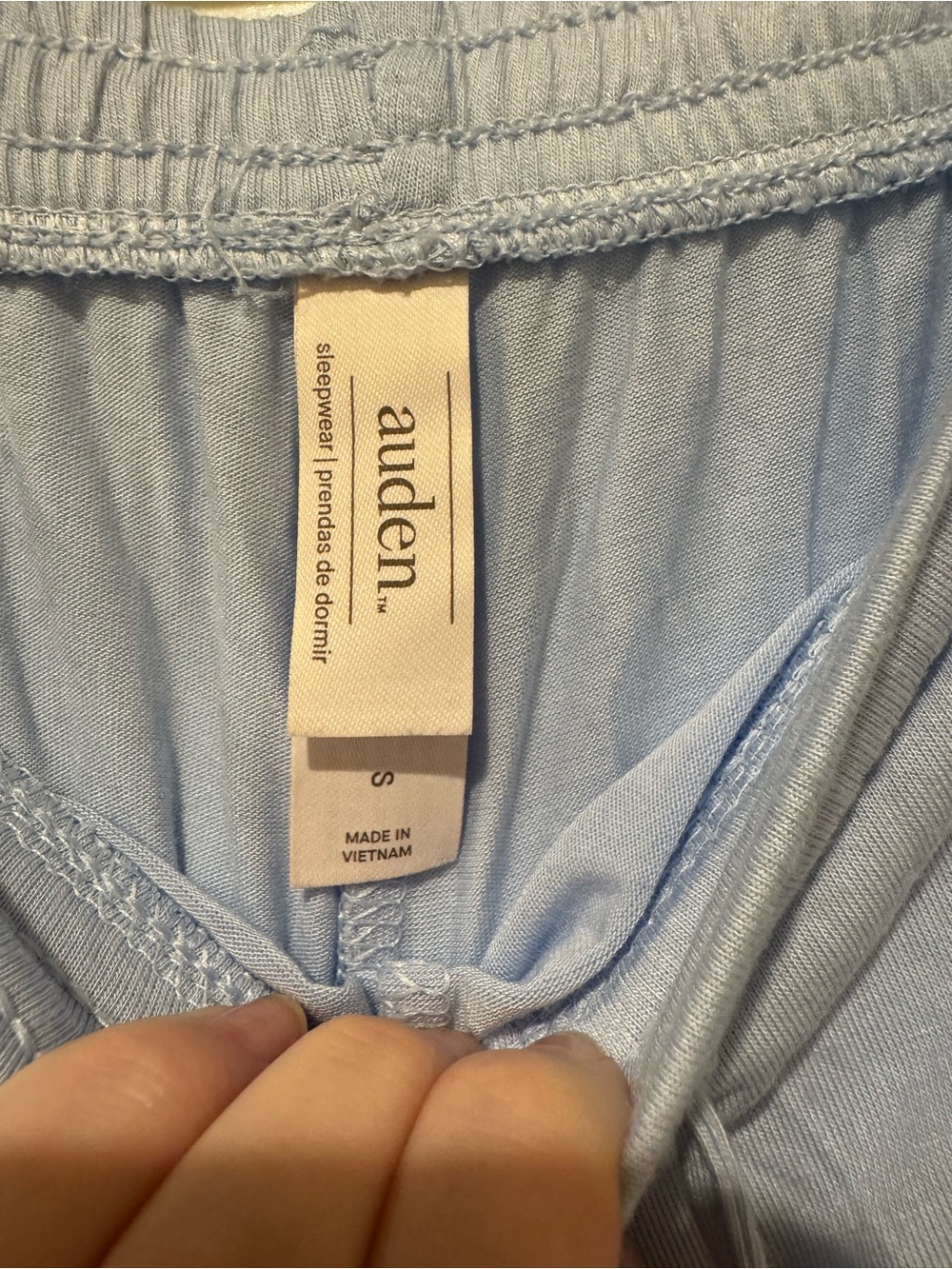 Auden Light Blue Ribbed Tank Pajama Set - Picture 5 of 6